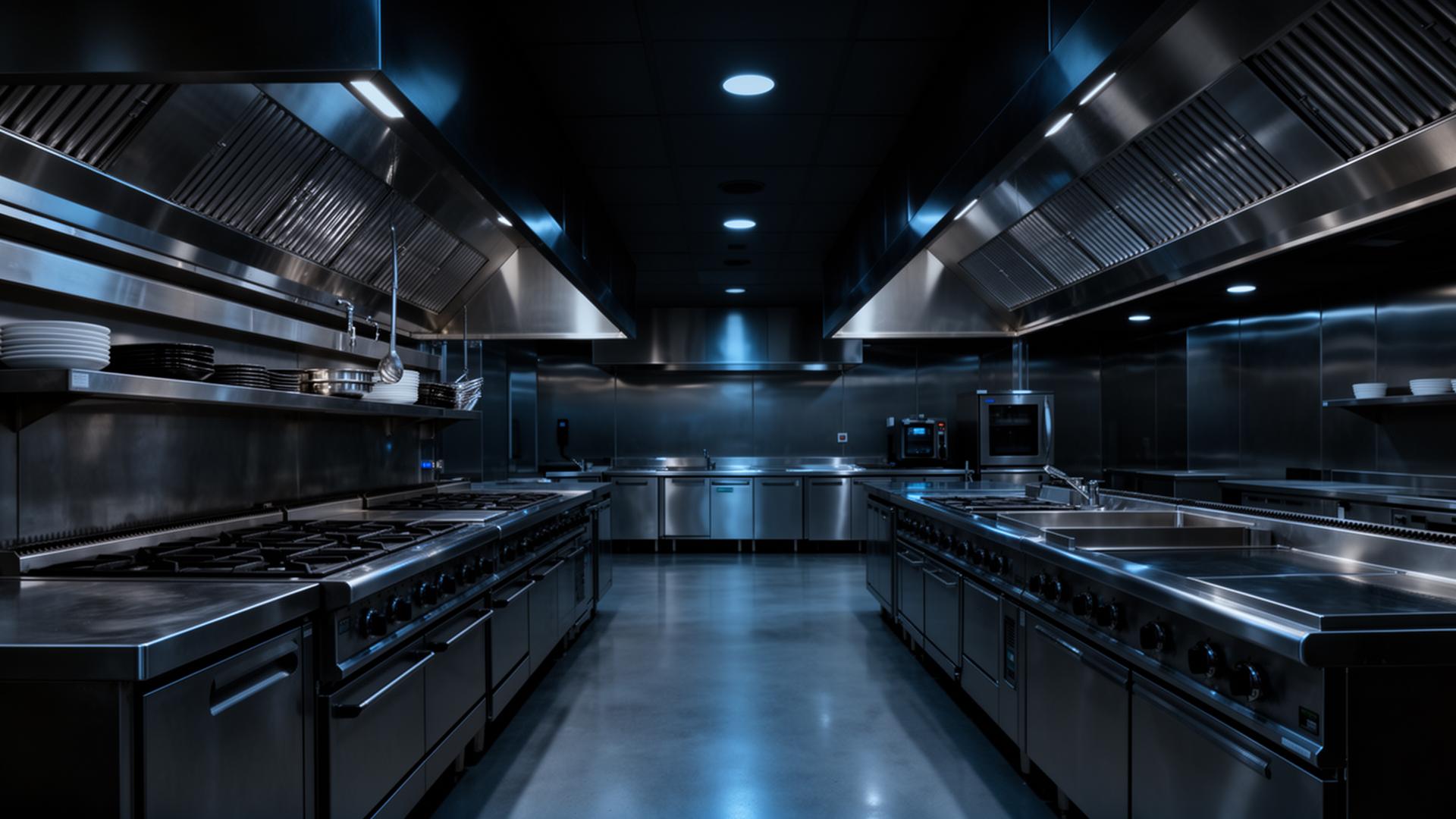 Cozinha industrial profissional